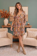 Falling For You Floral Mini Dress
