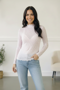 Sweetheart Whisper Mesh Top