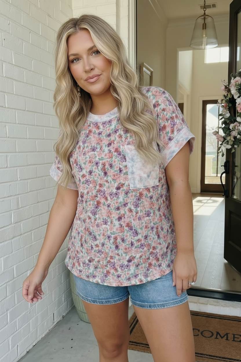 Garden Crush Floral Pocket Tee