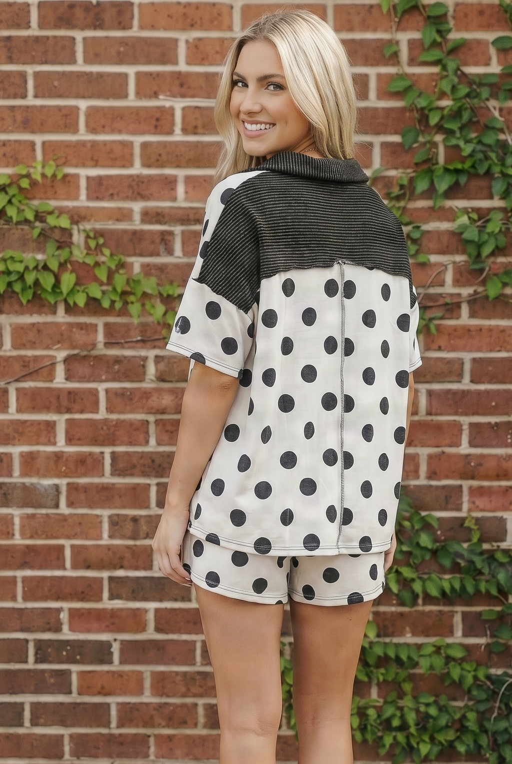 Spot On Darling Polka Dot Two Piece Set