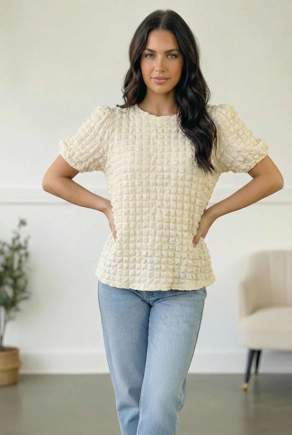 The Cloud Nine Texture Top