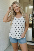 Star Bright Button Tank